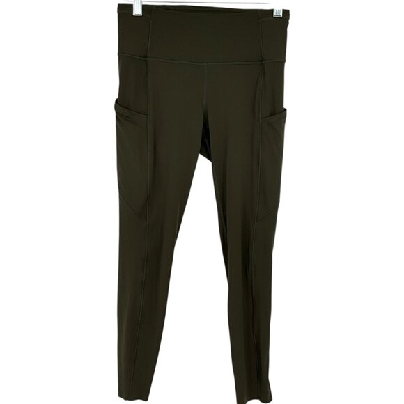 lululemon athletica Pants - Lululemon Fast Free Tight II 25" Non Reflective Nulux Dark Olive Size 6